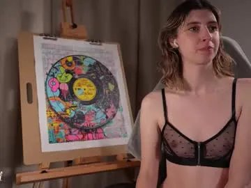 haileyhill — Painting & Orgasms  #natural #petite #smalltits #hairy #cute